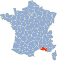 Carte Bouches-du-Rhône